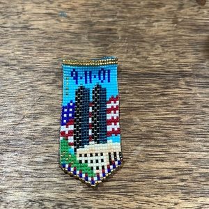 9-11-01 Memorial Beaded Pin